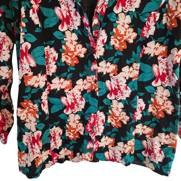 Lucy Diamonds Women's Blazer 22W 22 W Plus Size 3X 3XL Floral Coat Jacket - Picture 3 of 8